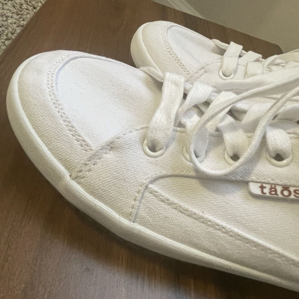 Taos Womens White Moc Star 2 Canvas Casual Sneakers Size 8 Classic Capsule - Picture 8 of 16
